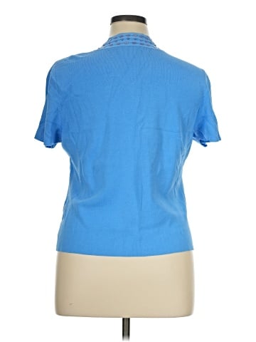 JM Collection Short Sleeve Blouse (view 2)