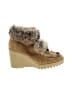 Coach 1941 100% Leather Solid Animal Print Tan Wedges Size 8 - photo 1