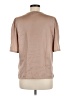 DKNY 100% Polyester Tan Short Sleeve Blouse Size M - photo 2