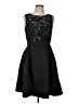 Eliza J Black Cocktail Dress Size 10 - photo 1