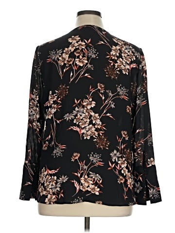 Roz & Ali Long Sleeve Blouse (view 2)