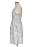 Gilli Metallic Silver Cocktail Dress Size L - photo 5