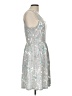 Gilli Metallic Silver Cocktail Dress Size L - photo 4