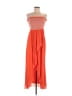 Ramy Brook Color Block Orange Casual Dress Size M - photo 1