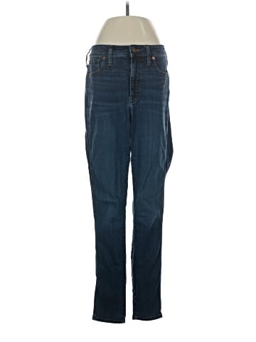 Madewell Tall Curvy High-Rise Skinny Jeans in Woodland Wash: TENCEL&trade; Denim Edition (view 1)
