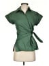 Zara Green Short Sleeve Blouse Size XS - photo 1