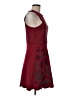 Francesca's 100% Polyester Graphic Burgundy Cocktail Dress Size M - photo 4