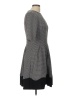 Gabby Skye Houndstooth Gray Casual Dress Size 10 - photo 4