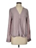 Lulus 100% Polyester Gray Long Sleeve Blouse Size S - photo 1