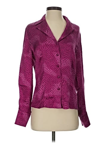 Escada Long Sleeve Silk Top (view 1)