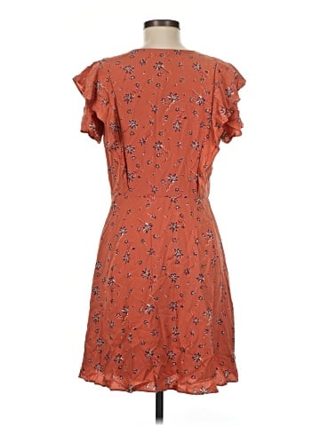 Madewell Flutter-Sleeve Button Dress in Ginger Floral (view 2)