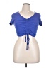 Shein Blue Short Sleeve Top Size XL - photo 1