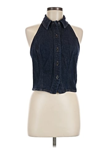 Express Denim Vest (view 1)