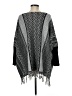 Fresh 100% Acrylic Gray Poncho Size M - photo 2