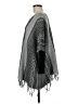 Fresh 100% Acrylic Gray Poncho Size M - photo 5
