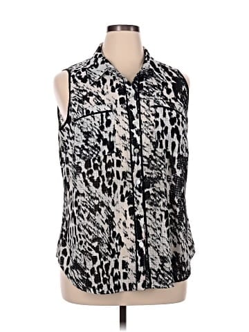 Elementz Sleeveless Button-Down Shirt (view 1)