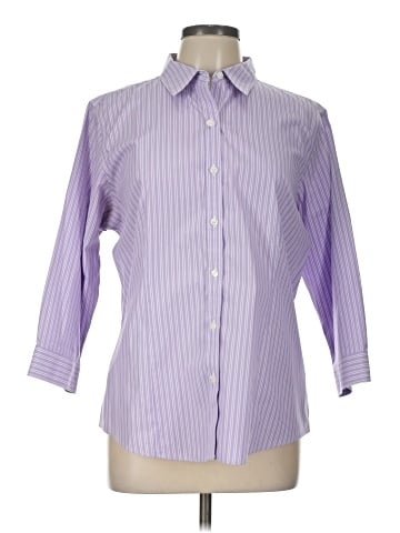 L.L.Bean 3/4 Sleeve Button-Down Shirt (view 1)