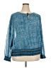 MICHAEL Michael Kors 100% Polyester Blue Long Sleeve Henley Size 3X - photo 1