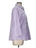 L.L.Bean 100% Cotton Stripes Purple 3/4 Sleeve Button-Down Shirt Size L - photo 4