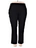 Investments Solid Black Active Pants Size 18 - photo 1