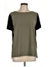 Jones New York Color Block Green Short Sleeve Top Size L - photo 1