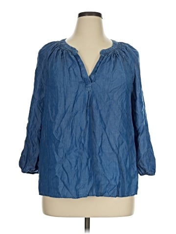 Crown & Ivy 3/4 Sleeve Blouse (view 1)