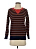 Wallace 100% Merino Wool Stripes Brown Wool Pullover Sweater Size XS - photo 1