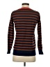 Wallace 100% Merino Wool Stripes Brown Wool Pullover Sweater Size XS - photo 2