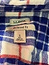 L.L.Bean 100% Cotton Plaid Blue Long Sleeve Button-Down Shirt Size S - photo 7