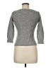 AK Anne Klein Metallic Silver Pullover Sweater Size M - photo 2