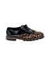 Stuart Weitzman 100% Leather Animal Print Black Flats Size 7 1/2 - photo 1