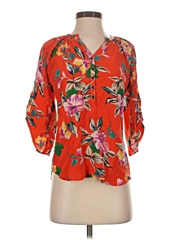 Yumi Kim 3/4 Sleeve Silk Top (view 1)