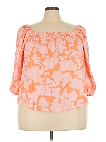 Sanctuary 3/4 Sleeve Blouse (view 1)