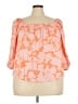 Sanctuary 100% Rayon Orange 3/4 Sleeve Blouse Size 3X - photo 1