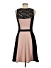 En Focus Studio Color Block Tan Cocktail Dress Size 8 - photo 2