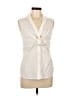 Burberry 100% Cotton Ivory Silver Cardigan Size M - photo 1