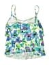 Caribbean Joe Floral Blue Swimsuit Top Size 12 - photo 2