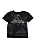 Adidas 100% Polyester Black Short Sleeve T-Shirt Size 8 - photo 1