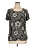 Croft & Barrow Gray Short Sleeve Blouse Size XL - photo 1