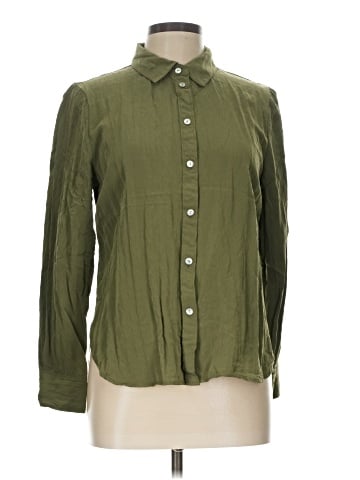 Madewell Crinkled Button-Up Shirt (view 1)