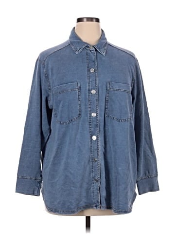 Jane and Delancey 3/4 Sleeve Button-Down Shirt (view 1)