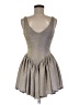 Attention Metallic Silver Cocktail Dress Size M - photo 1