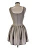 Attention Metallic Silver Cocktail Dress Size M - photo 2