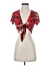 Eye Candy Red Short Sleeve Blouse Size S - photo 1