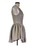 Attention Metallic Silver Cocktail Dress Size M - photo 4