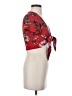 Eye Candy Red Short Sleeve Blouse Size S - photo 4