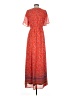 Roolee 100% Polyester Paisley Orange Casual Dress Size S - photo 2