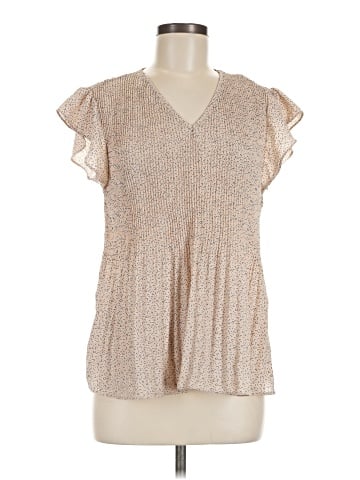 Adrianna Papell Short Sleeve Blouse (view 1)