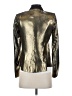 Sandro 100% Viscose Metallic Gold Blazer Size EU (FR) 36 / US 4 - photo 2