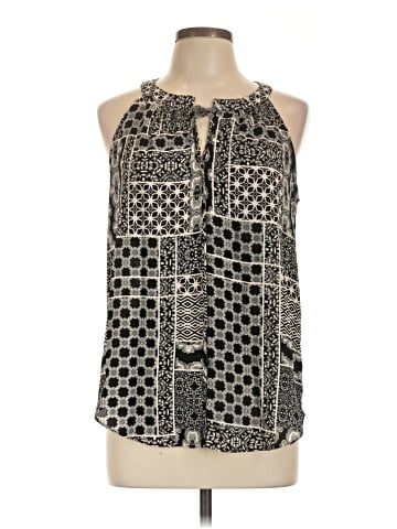 Rose + Olive Sleeveless Blouse (view 1)